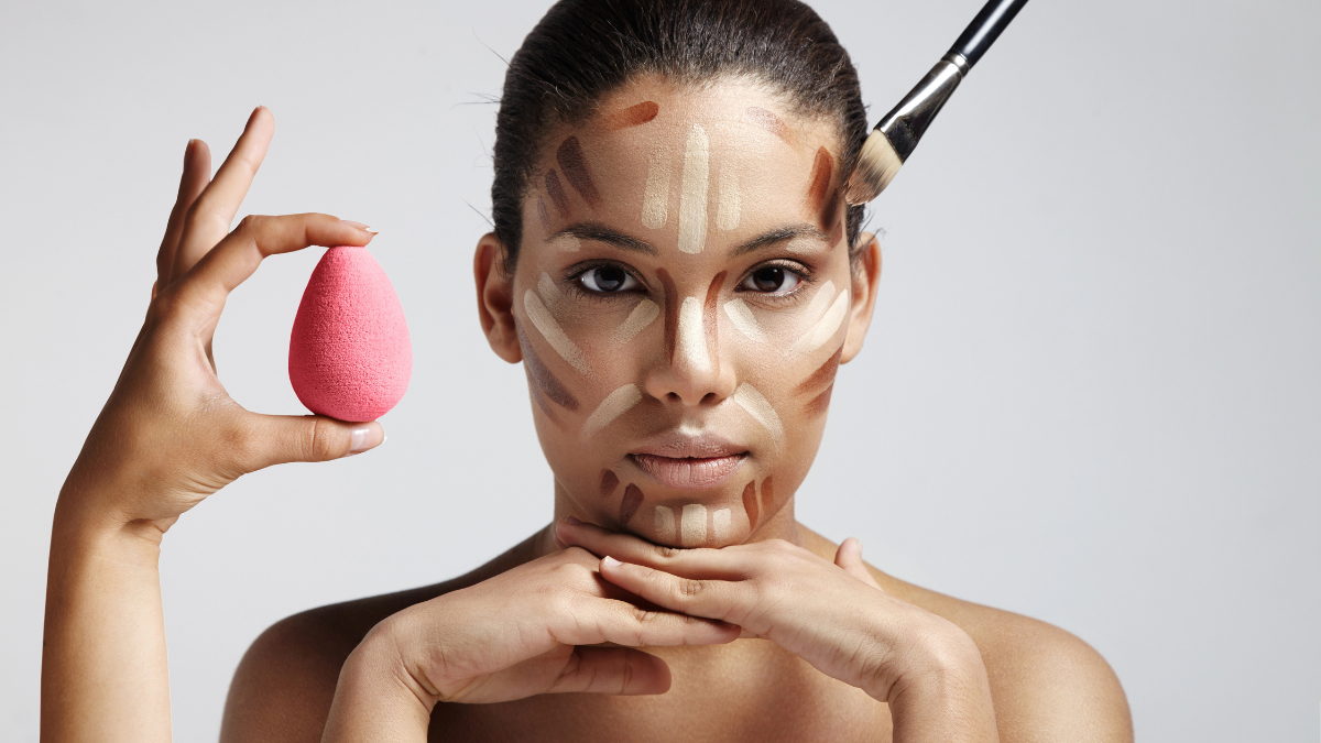 contoured face