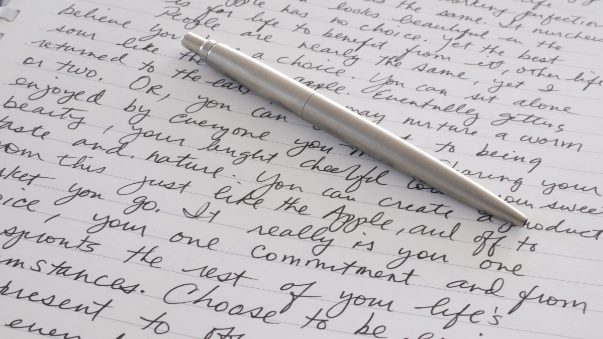 cursive writing