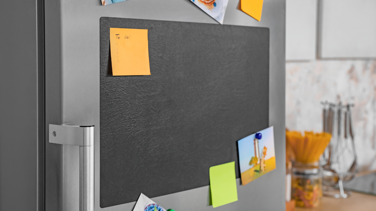fridge with magnets