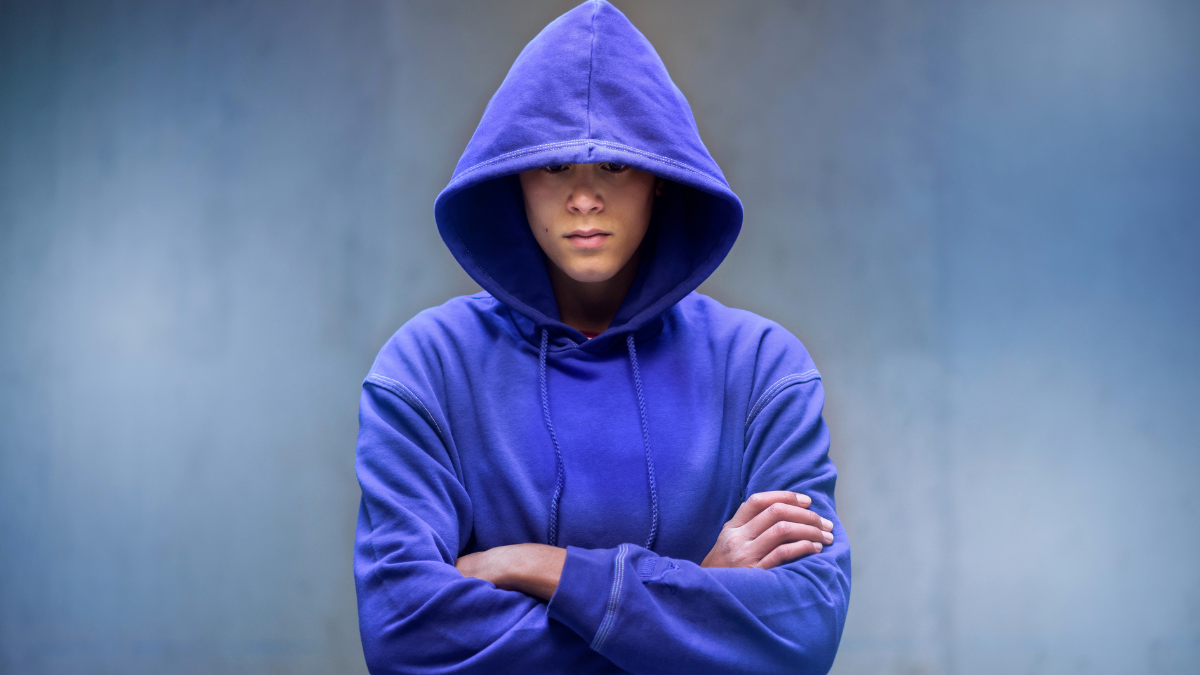 man with hoodie