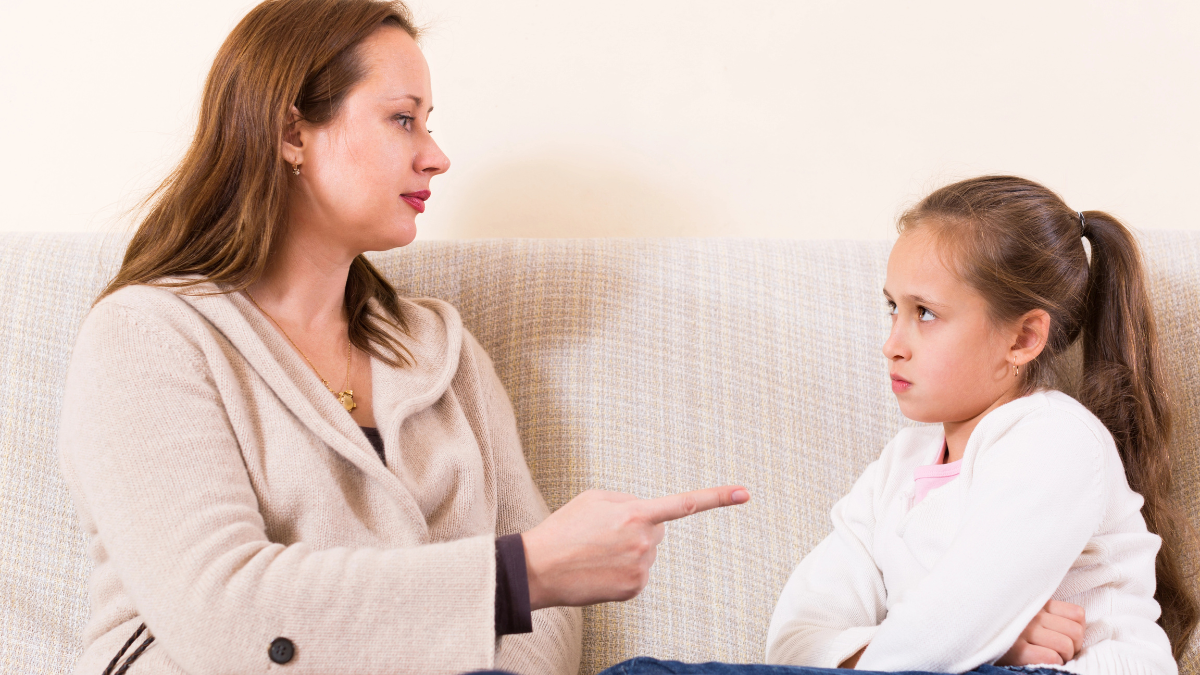 mom angry at kid