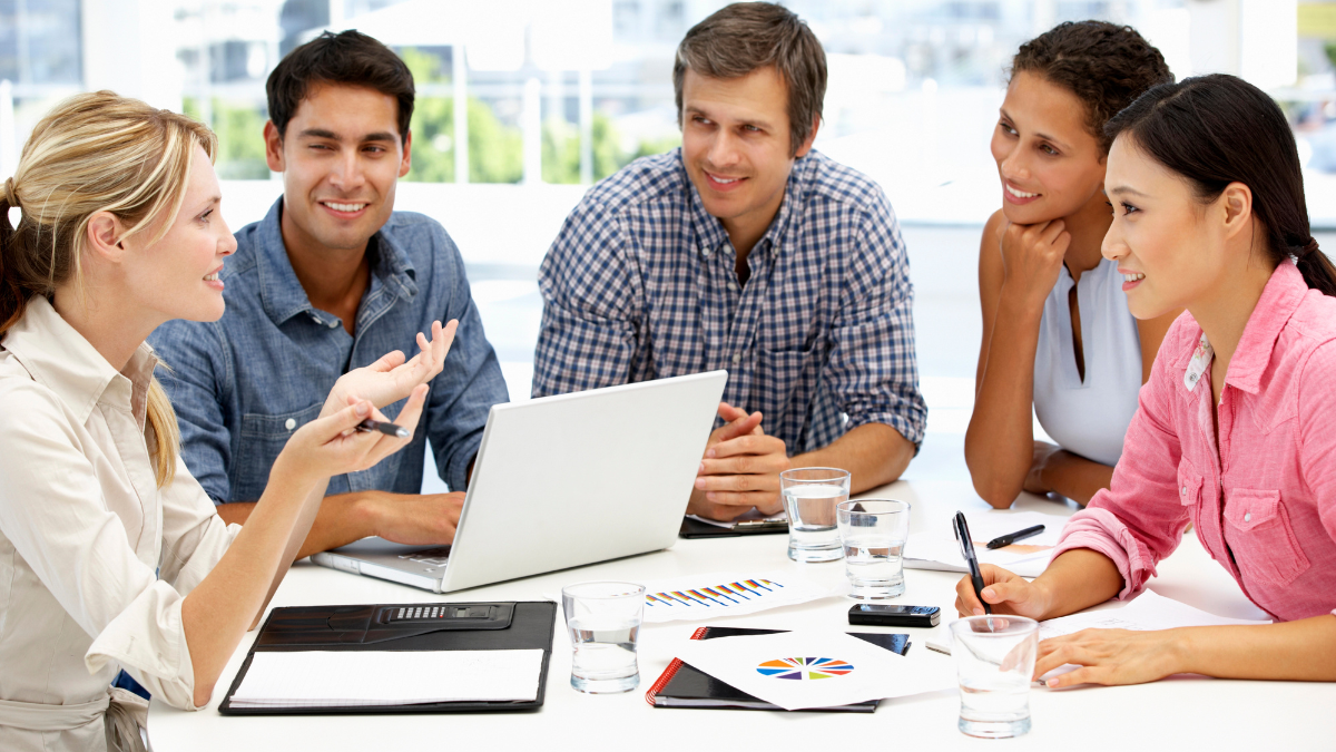 people at work or in an office