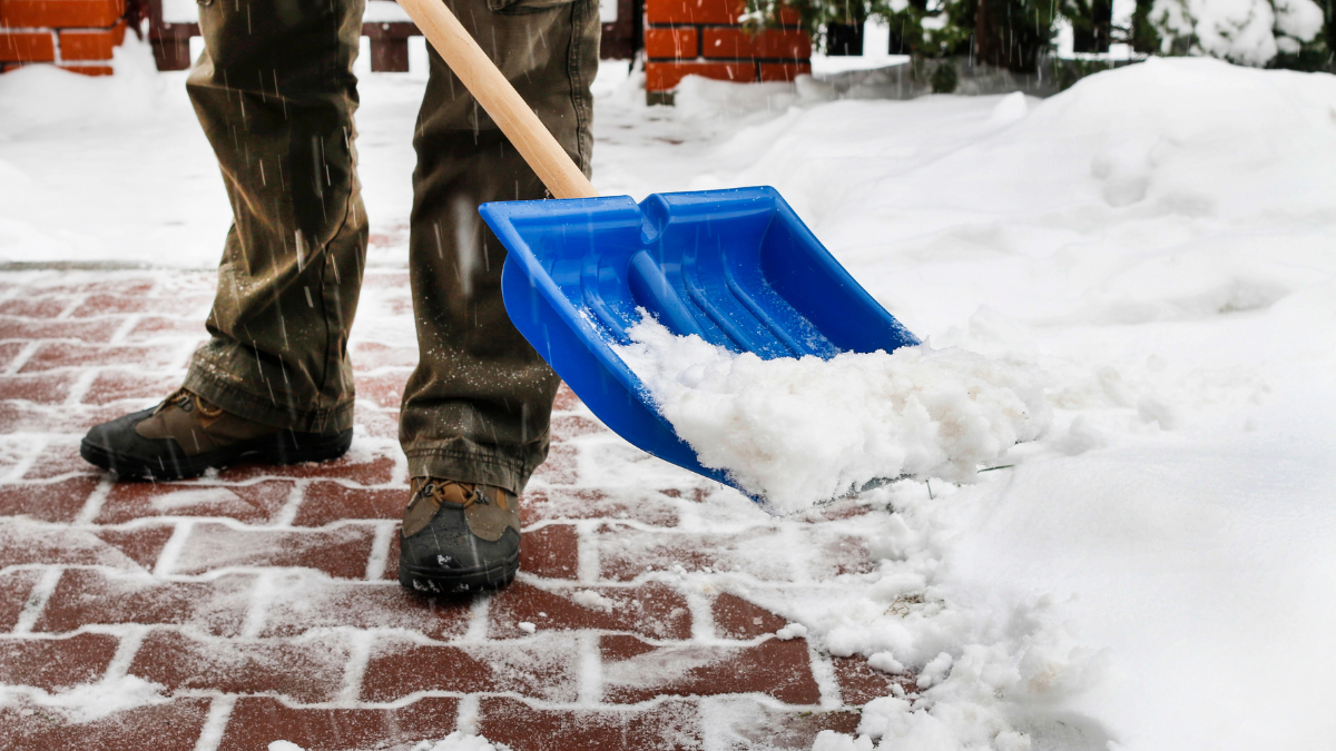 shoveling snow