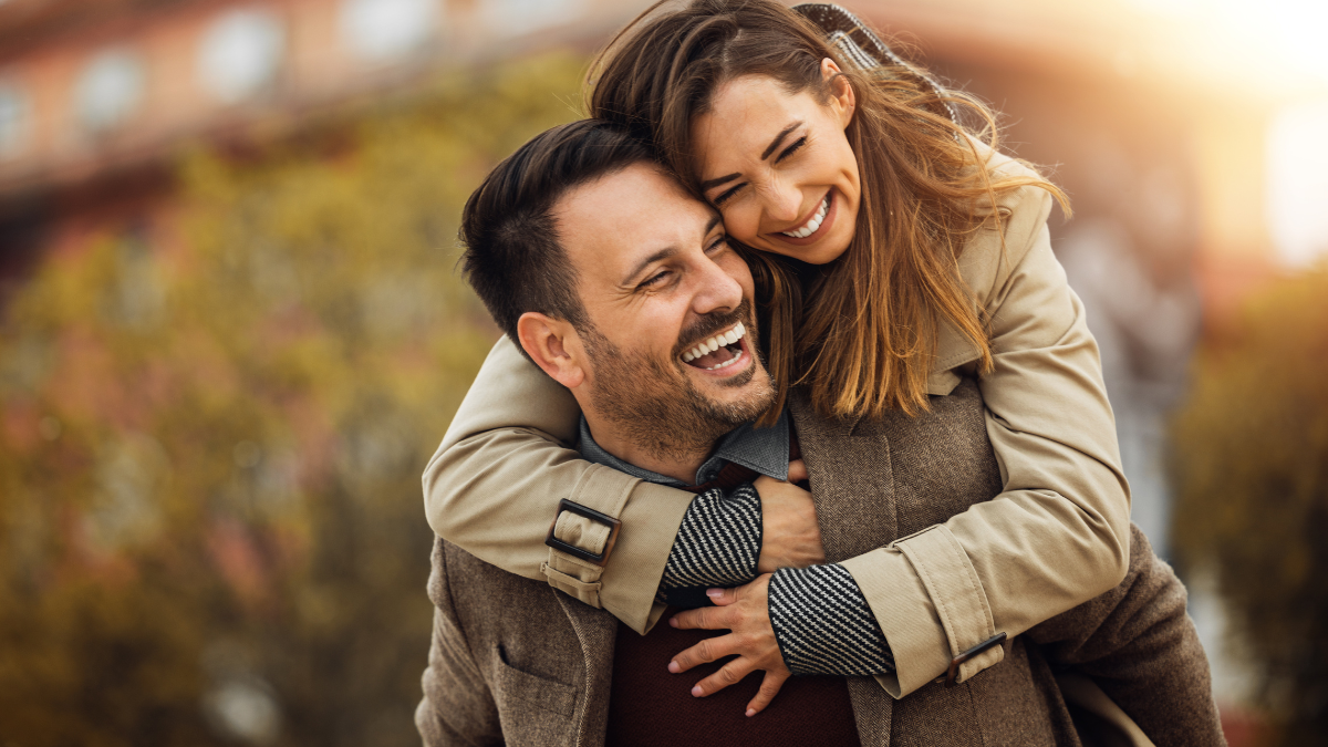 smiling couple