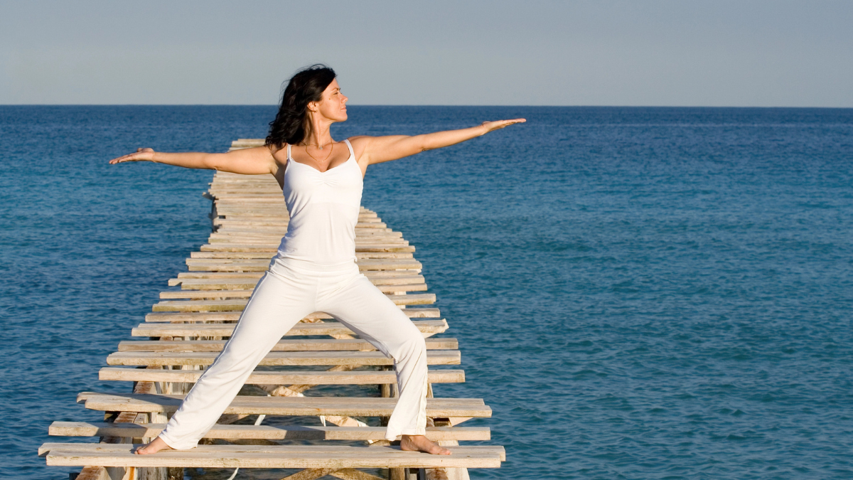woman doing tai chi