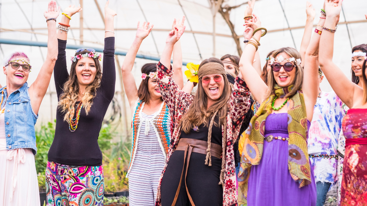 women at a festival_party