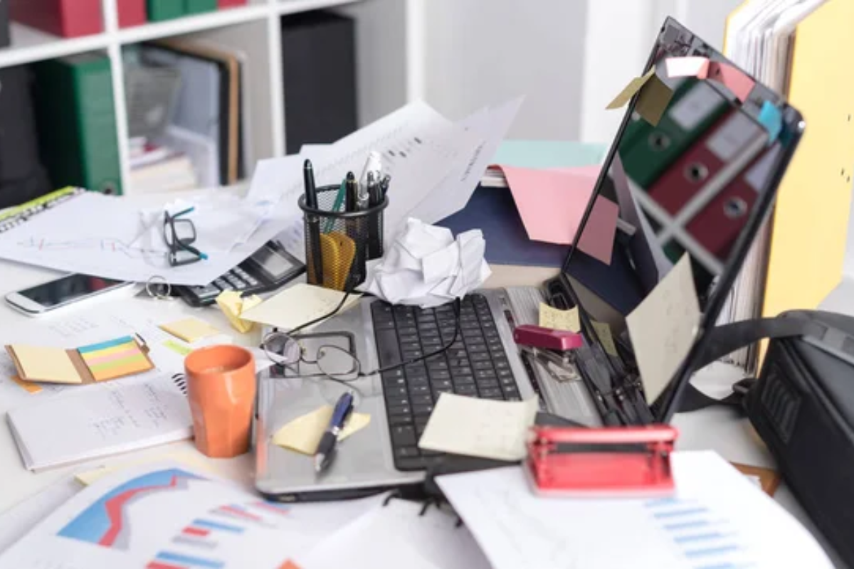 Clutter Mess Desk