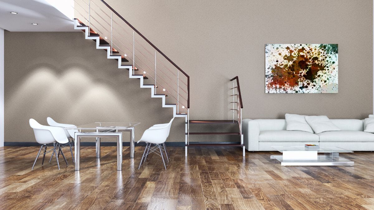 Large-Scale Artwork in living room dining room