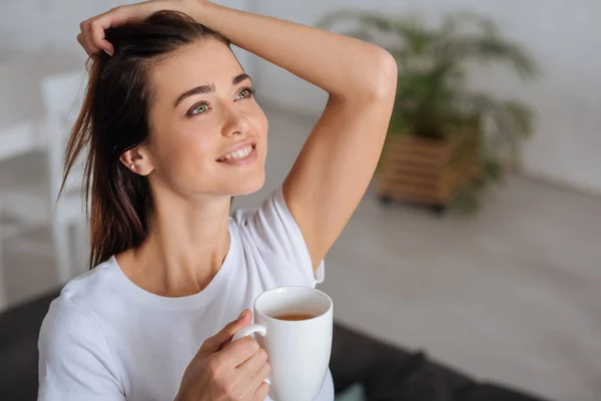 Woman Coffee Thinking