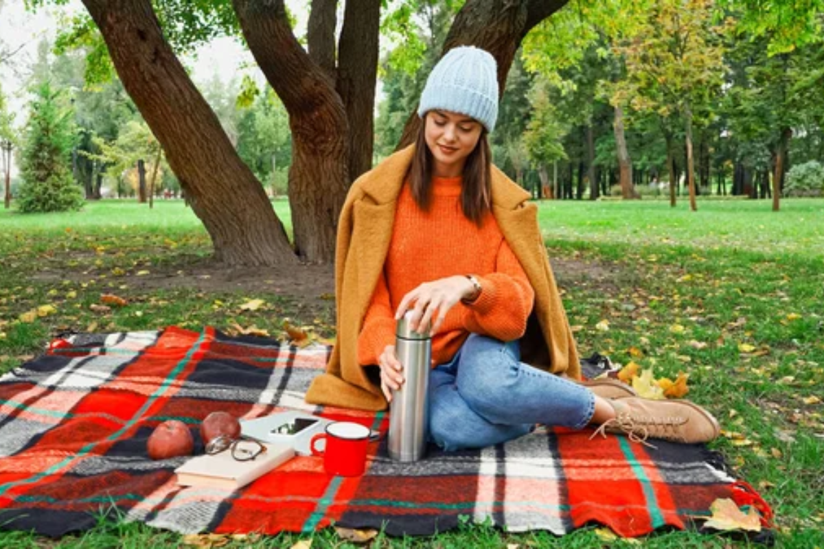 Woman Fall Picnic