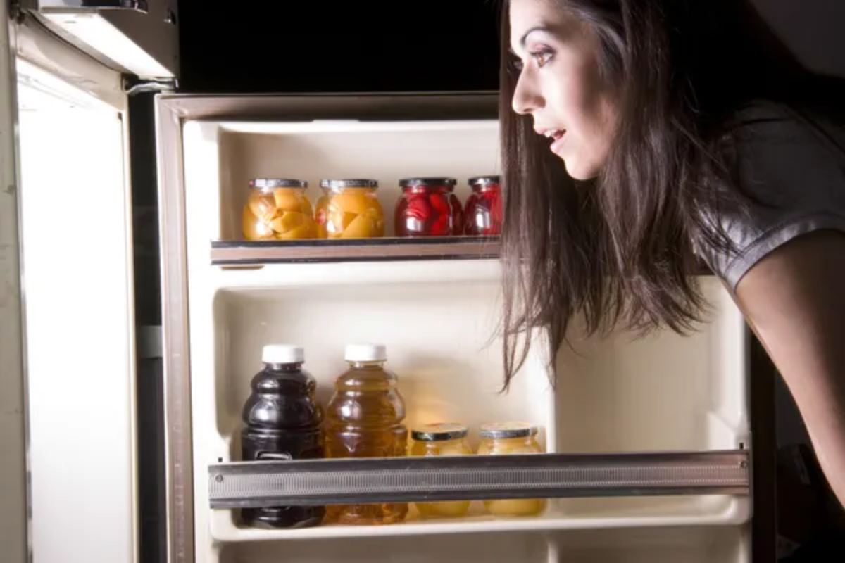 Woman Looking Fridge
