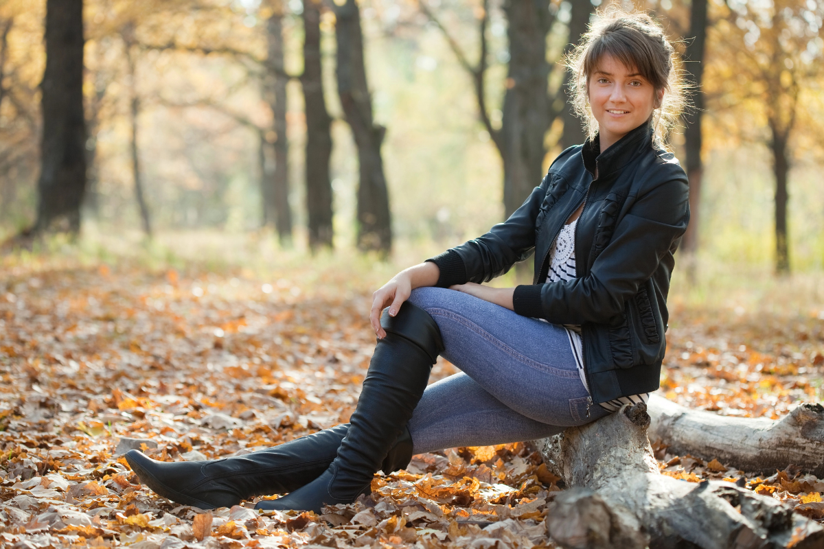 Woman Woods Knee High Boots