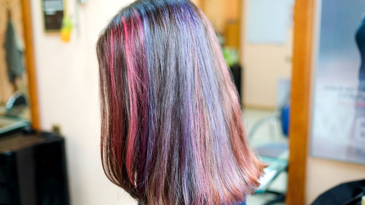 chunky highlights in hair