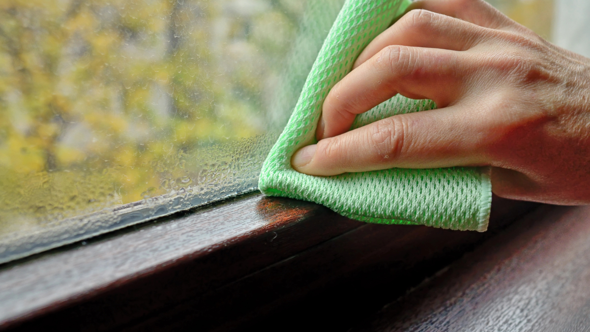 cleaning window