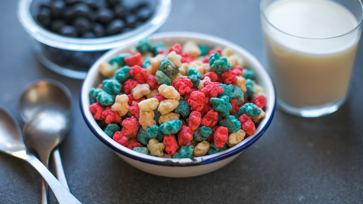 colored cereal