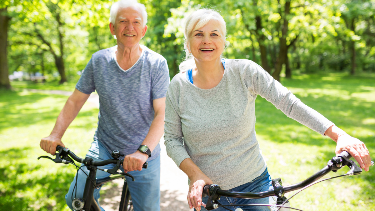 couple on bike