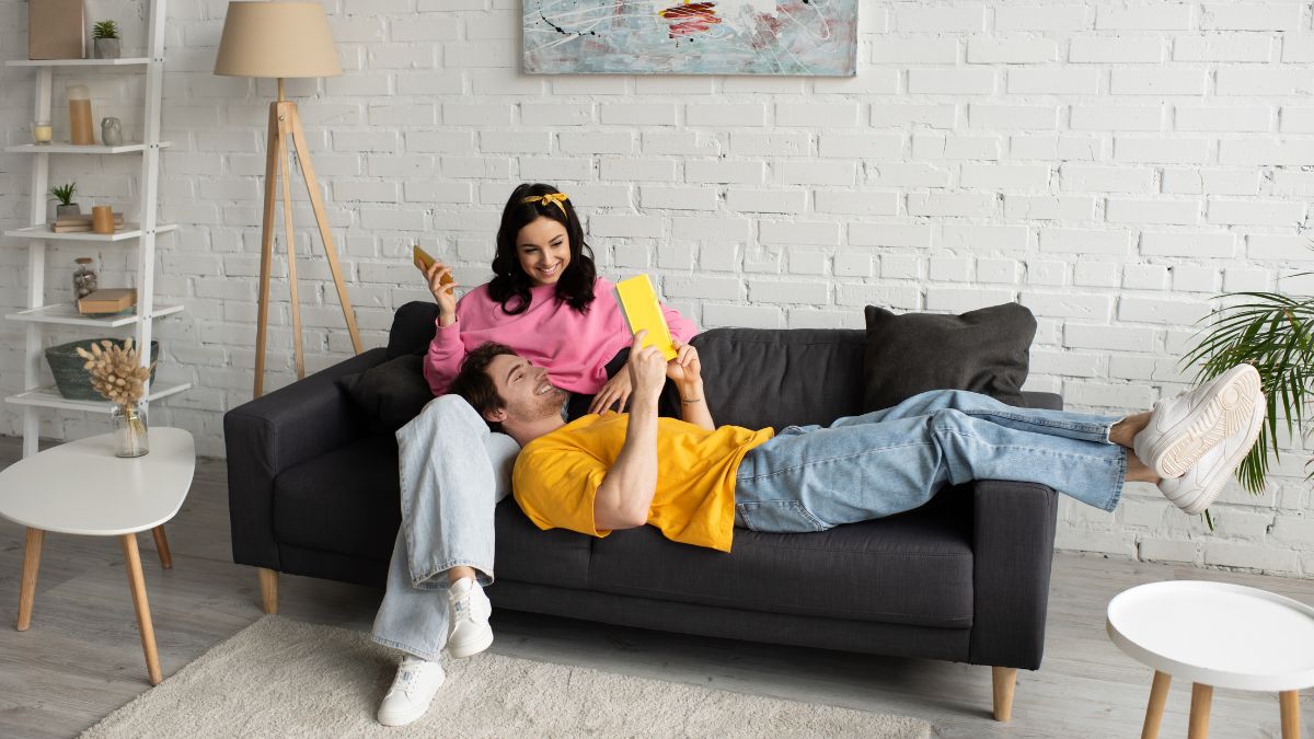 couple sitting on couch