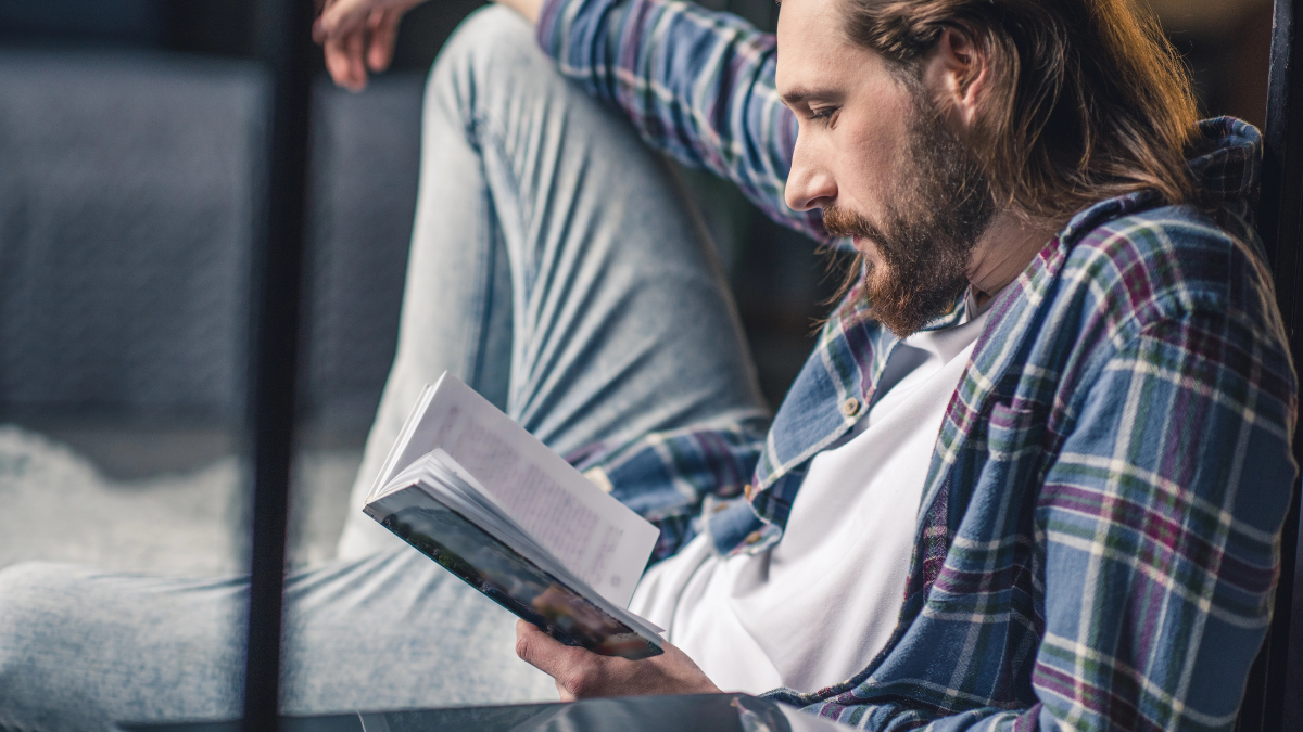 man reading