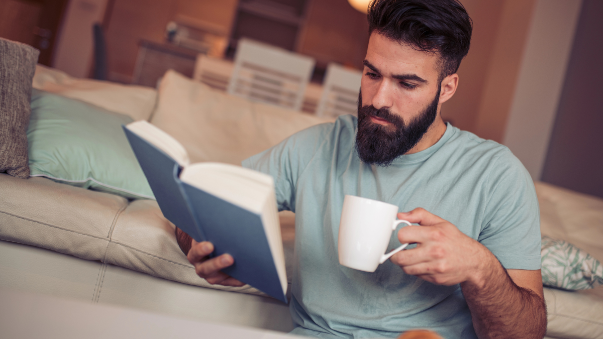 man reading