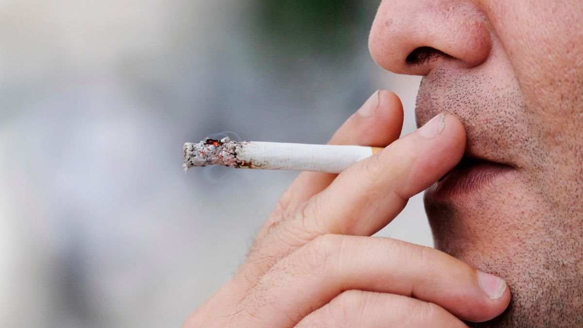 person smoking