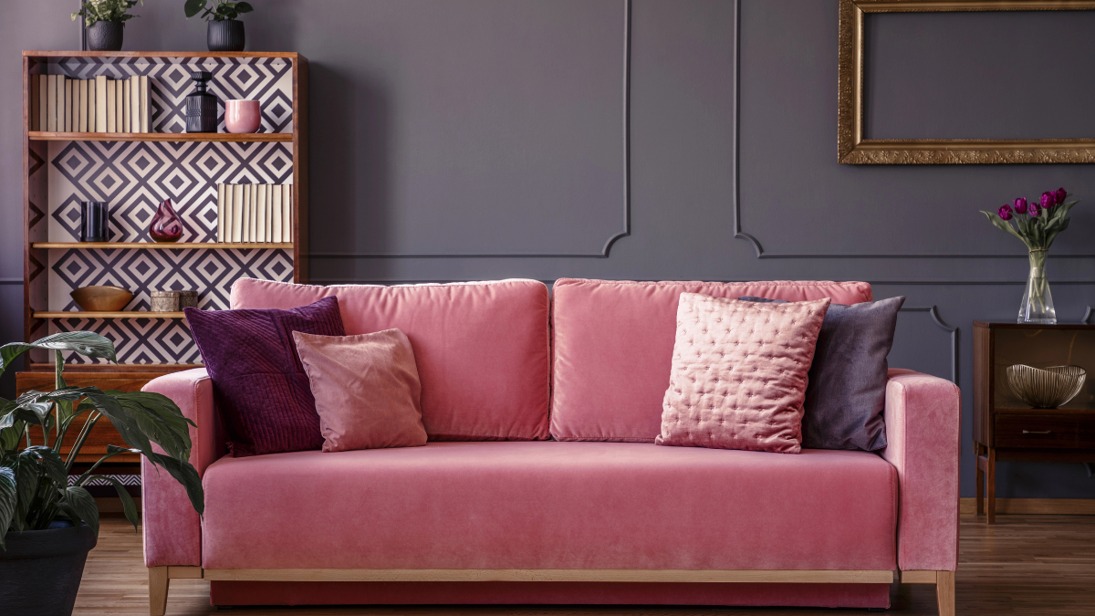 pink couch