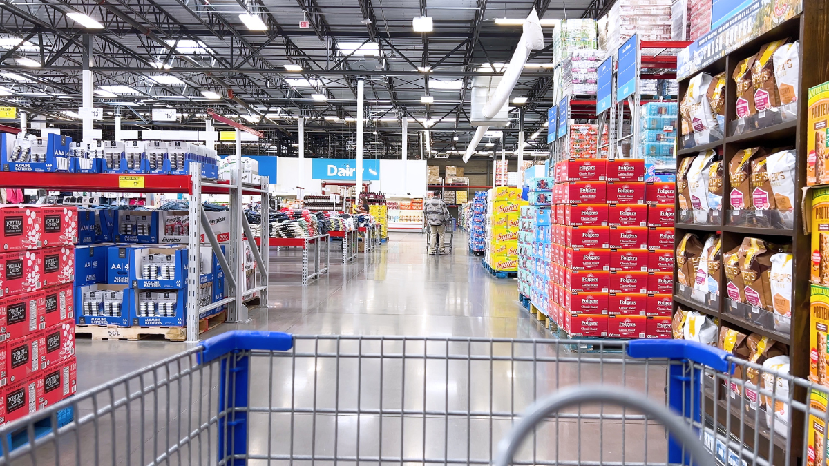 shopping at bulk store