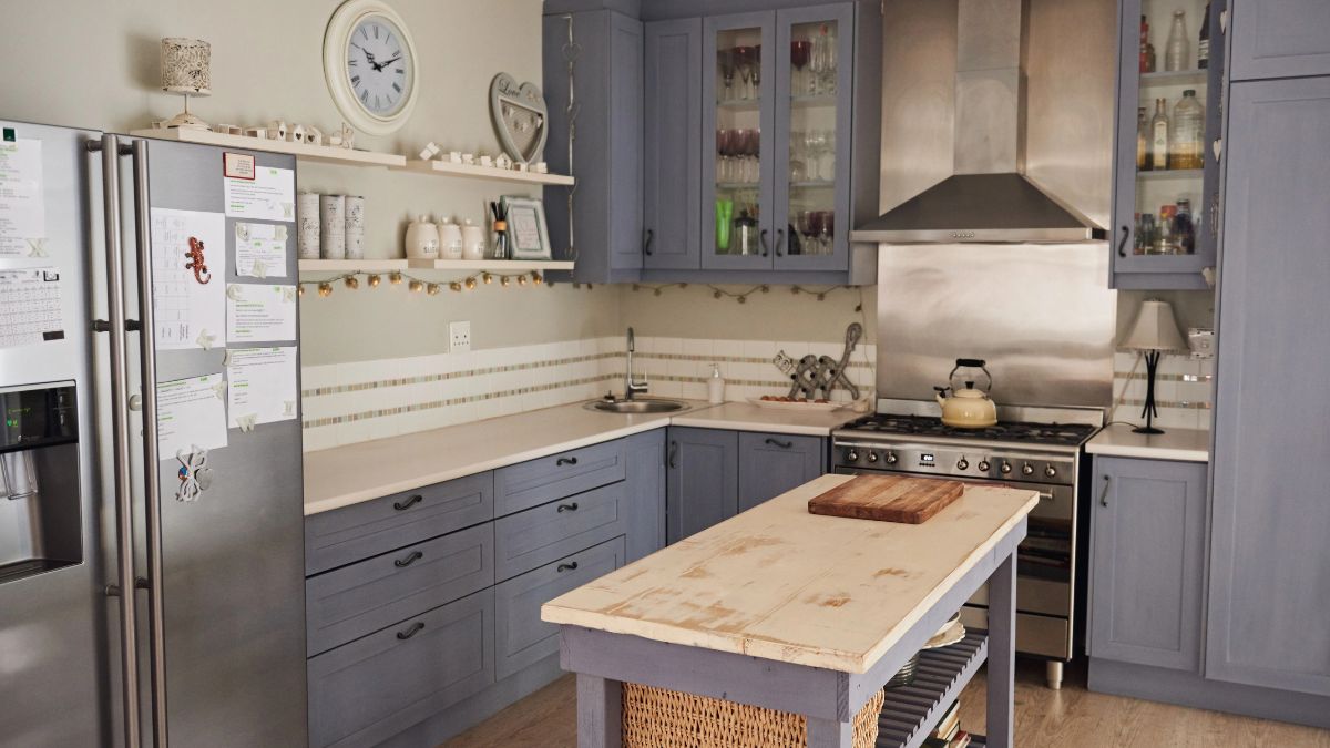 small gray kitchen