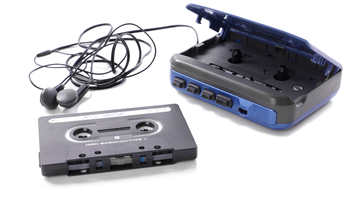 walkman and tape