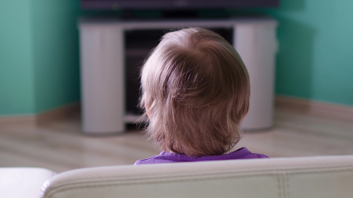 watching tv