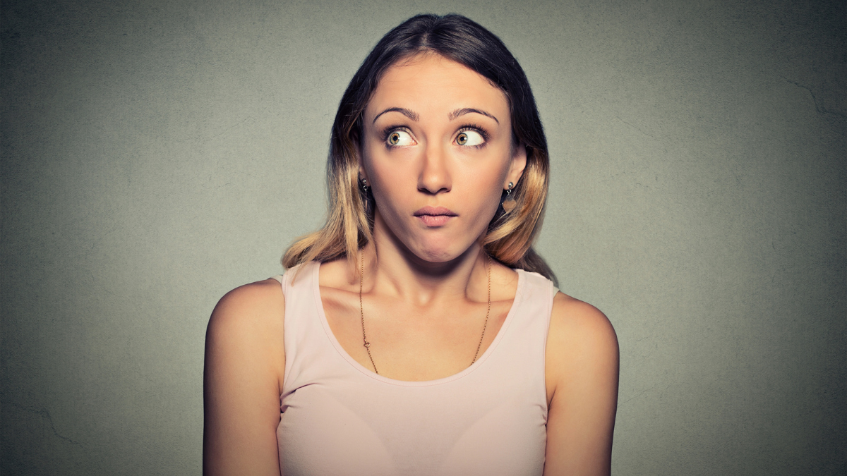 woman confused