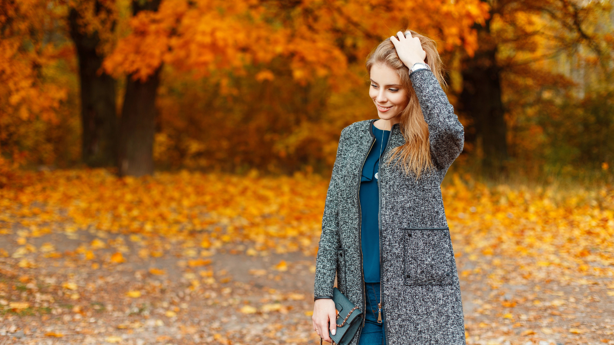 woman in a jacket