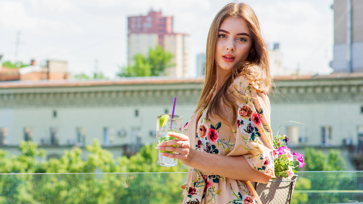 women with drink
