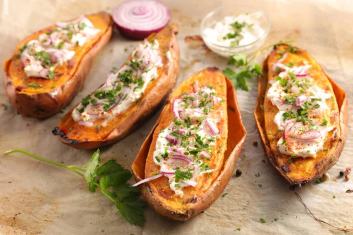 Baked Sweet Potato Food