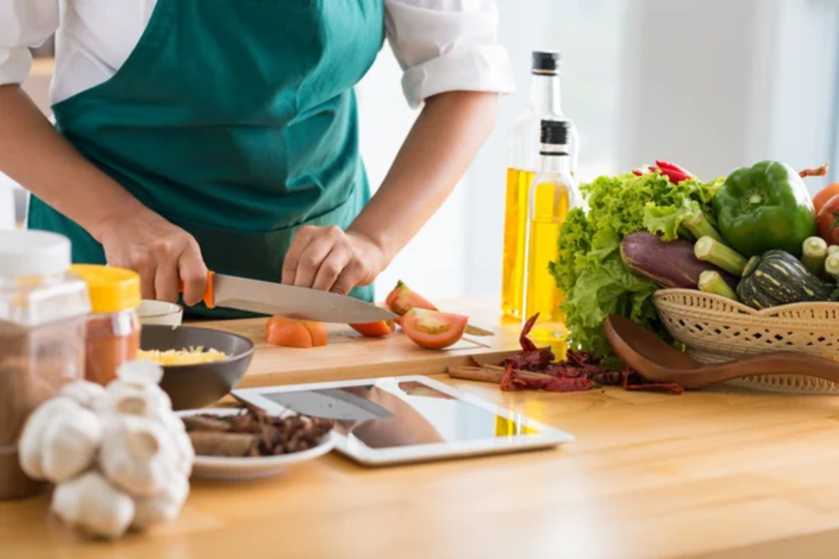 Woman Cooking