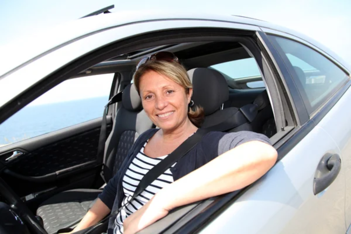 Woman Driving Car
