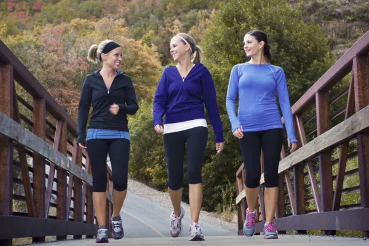 Women Walking Friends