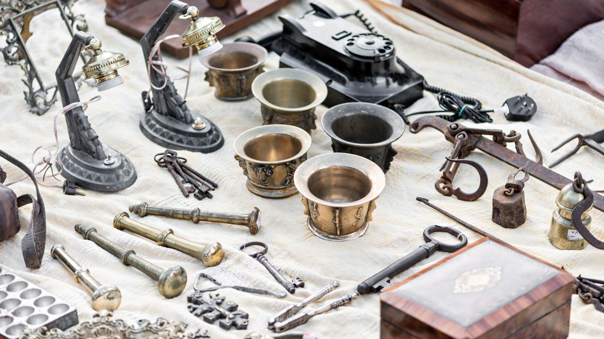 antique metal items