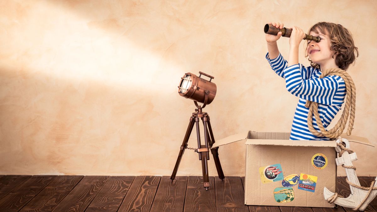 boy in explorer costume
