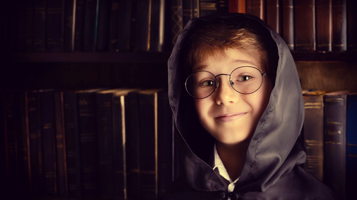 boy in wizard costume