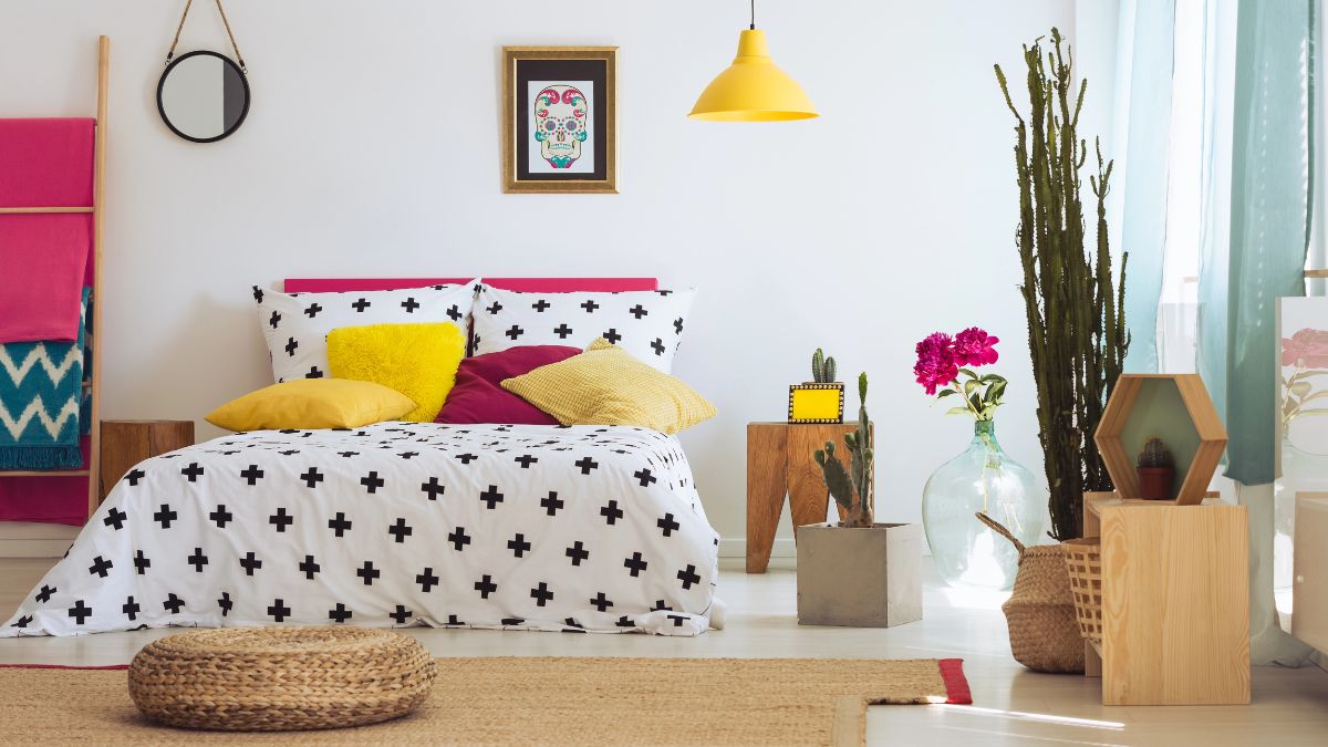 colorful bedroom