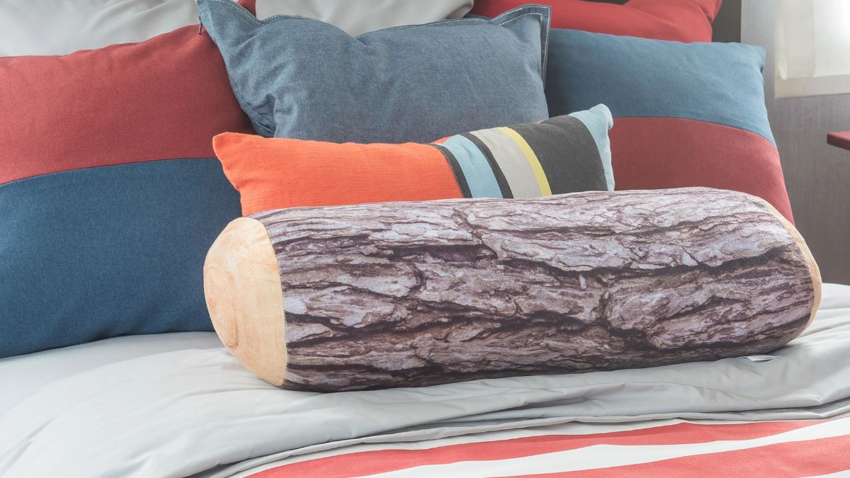 colorful pillows on bed