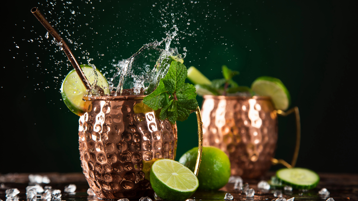 copper mugs