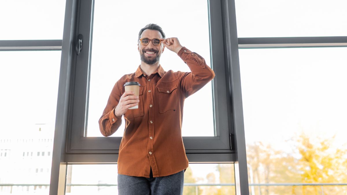 man with coffee