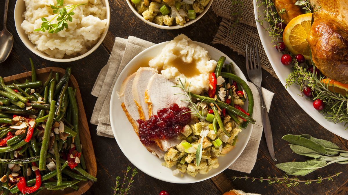 turkey dinner plate