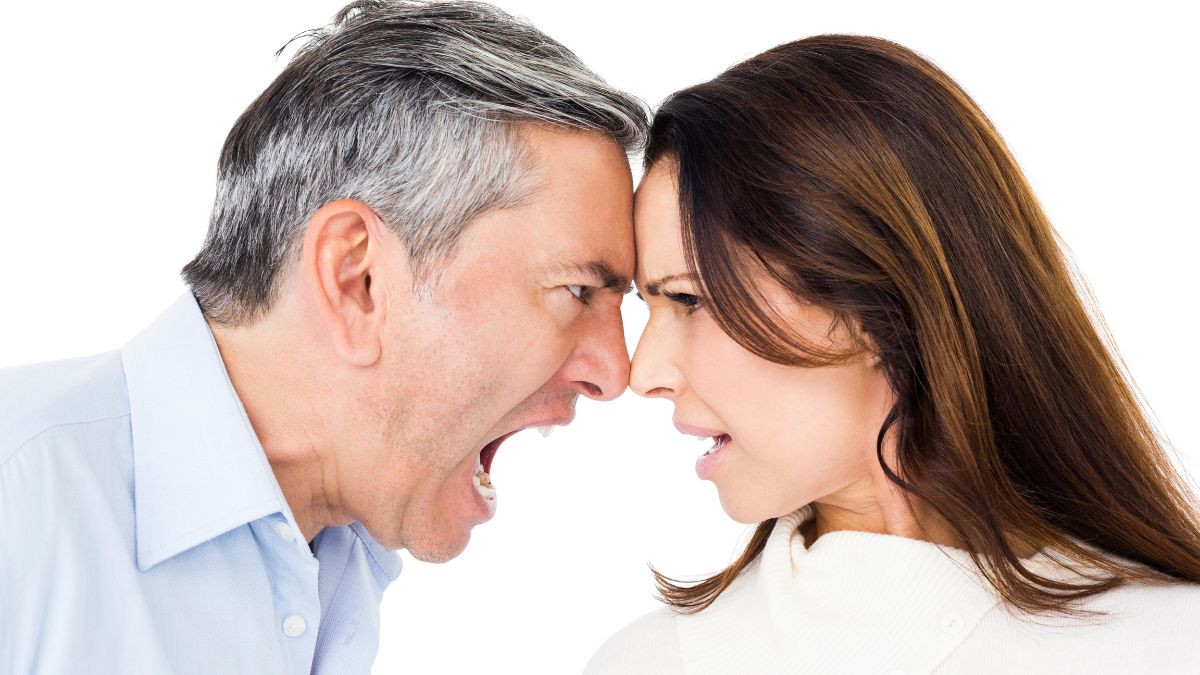 upset couple