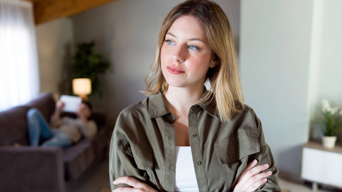 woman thinking with arms crossed