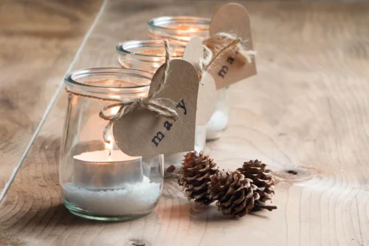 Christmas Candle Holder DIY