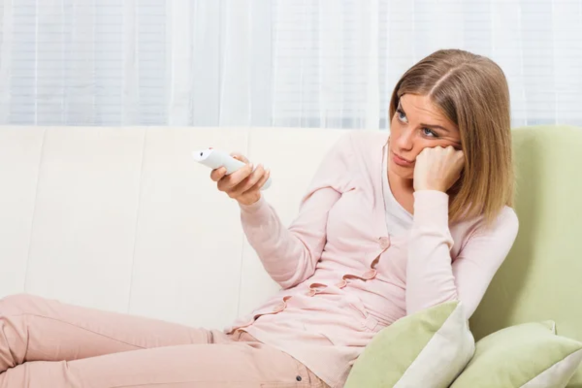 Sad Woman Tv