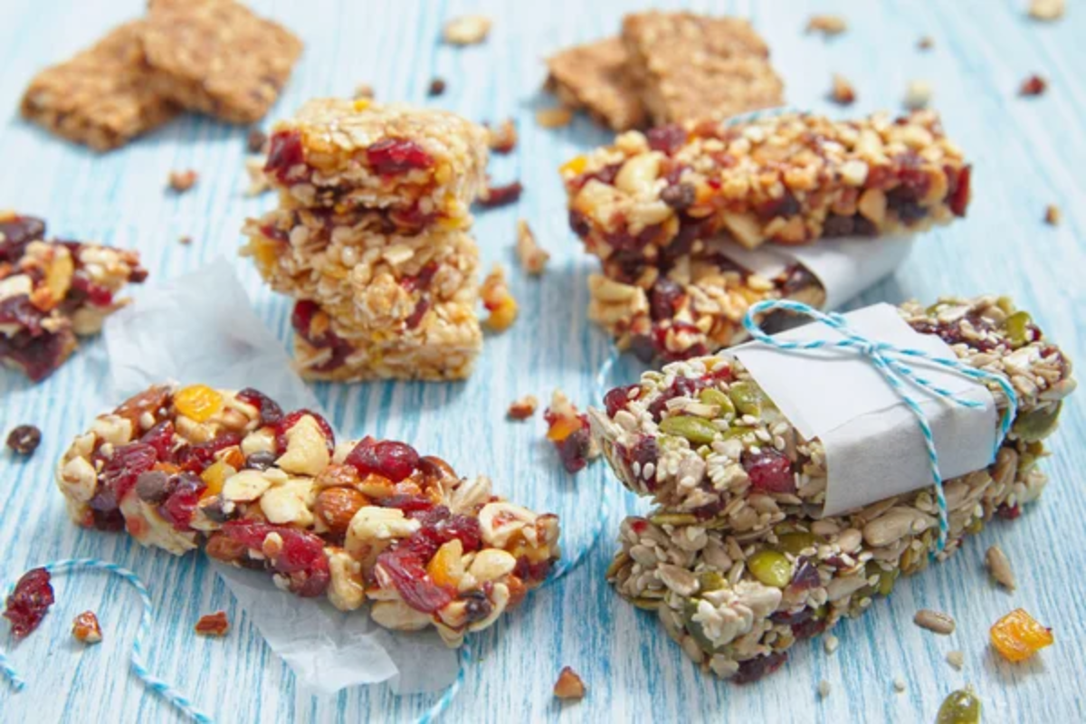 Trail Mix Breakfast Bar Food