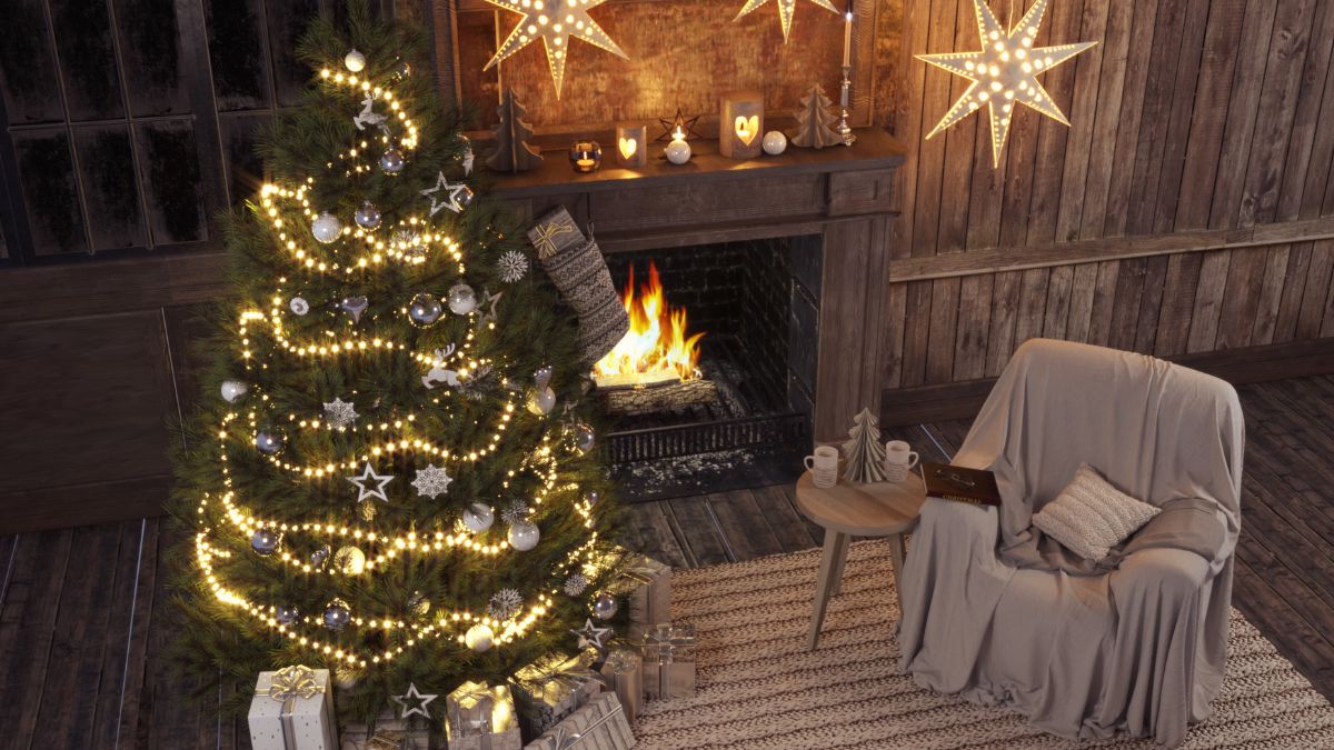 christmas decorations gray